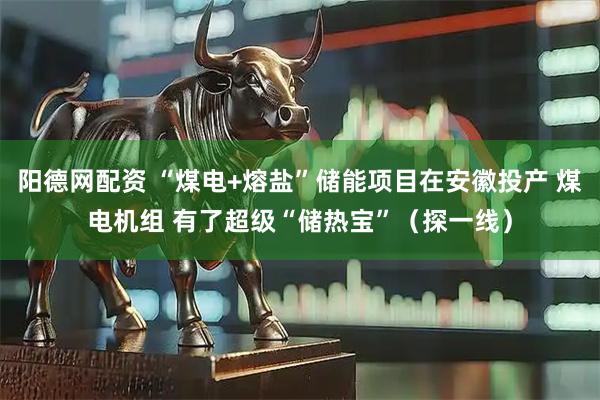 阳德网配资 “煤电+熔盐”储能项目在安徽投产 煤电机组 有了超级“储热宝”（探一线）