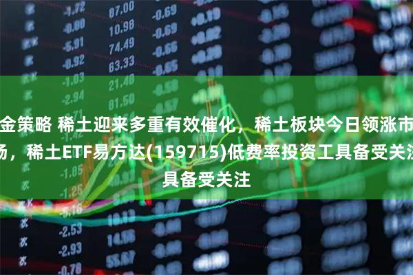 金策略 稀土迎来多重有效催化，稀土板块今日领涨市场，稀土ETF易方达(159715)低费率投资工具备受关注